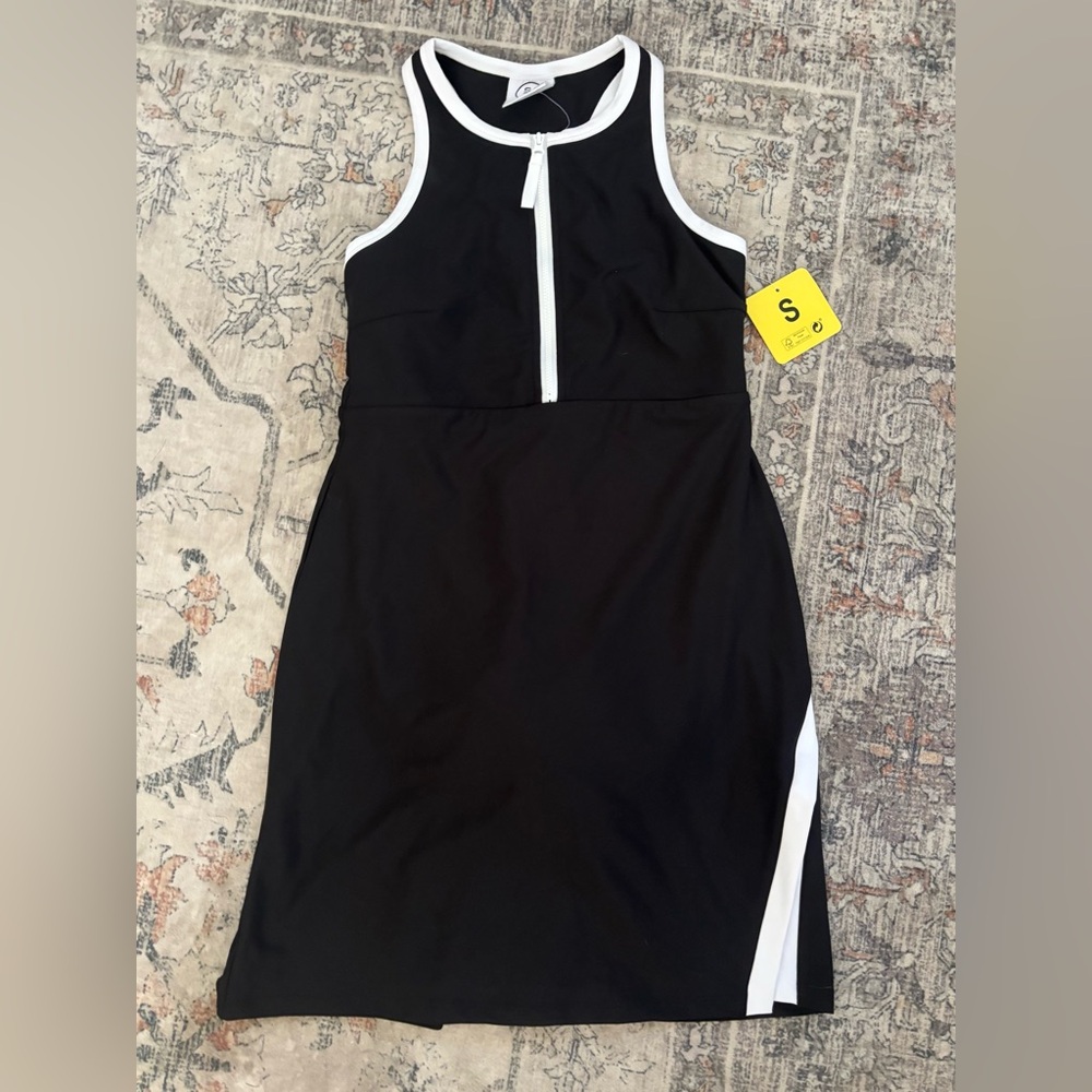 SOLD - Sage Black Activewear Dress